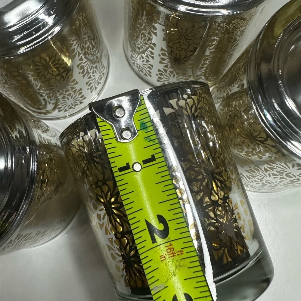 5 Crate and Barrel Raj Votive Gold/Silver